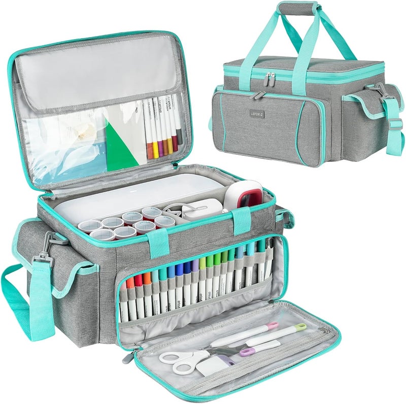 LEFORZ Carrying Case Compatible with Cricut Joy Xtra,Protable Travel Storage Bag with Removable Dividers Fits for Cricut Joy Xtra Accessories and Supplies - Image 1